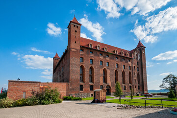 Fototapeta premium Gniew Castle, one of the most recognizable landmarks in Pomerania, Pomeranian Voivodeship, Poland