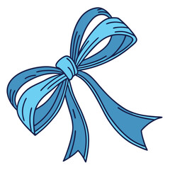  Bright Blue Ribbon Bow for Birthday Gift Decoration
