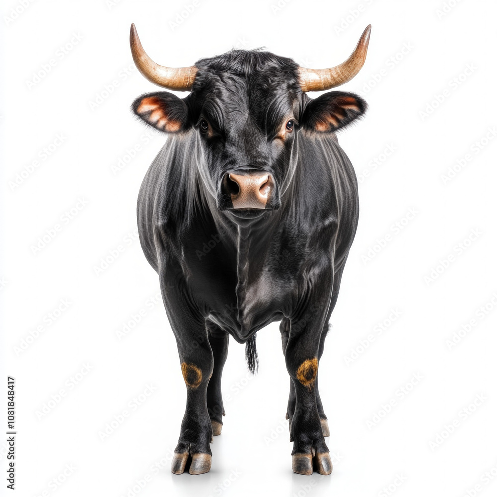 Poster Black Bull Isolated