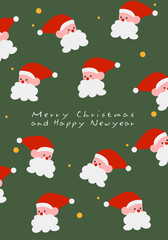 seamless pattern with santa