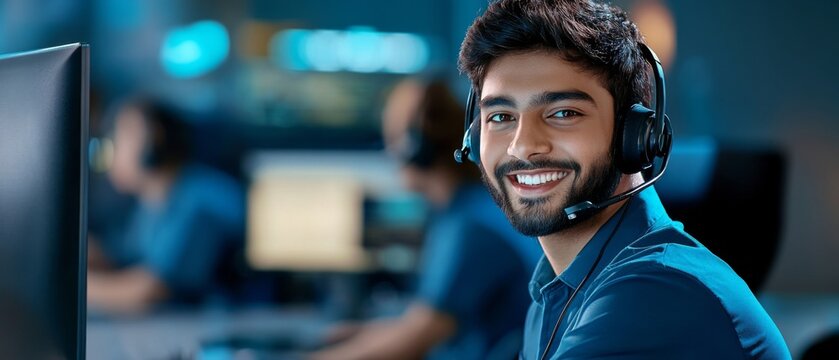 Indian Specialists Providing Positive Help Desk Solutions for Customers' Technical Support Needs, Successfully Resolving Troubleshooting Issues