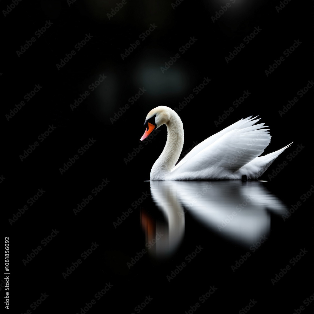 Poster Swan Isolated