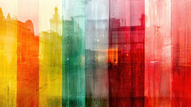 architecture, close up, focus on, copy space, vivid colors, double exposure silhouette with modern glass facades