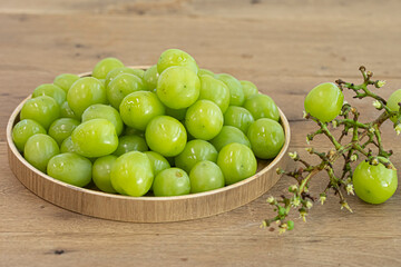 Shine Muscat Grape with on white background.