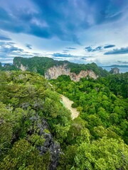 vVew from A mountain top in hong island, Thailand