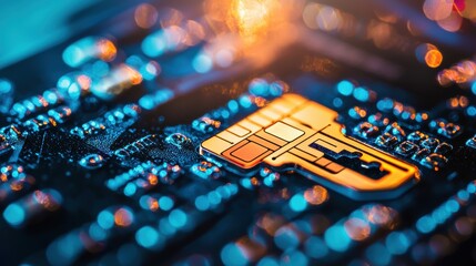 Exploring digital security solutions technology sector macro photography urban environment close-up view concept of data protection