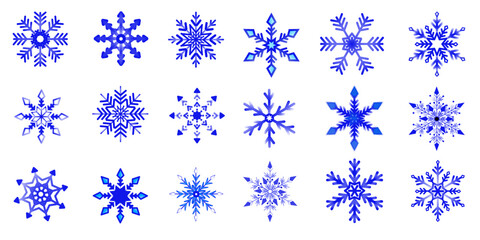 Snowflake icon collection