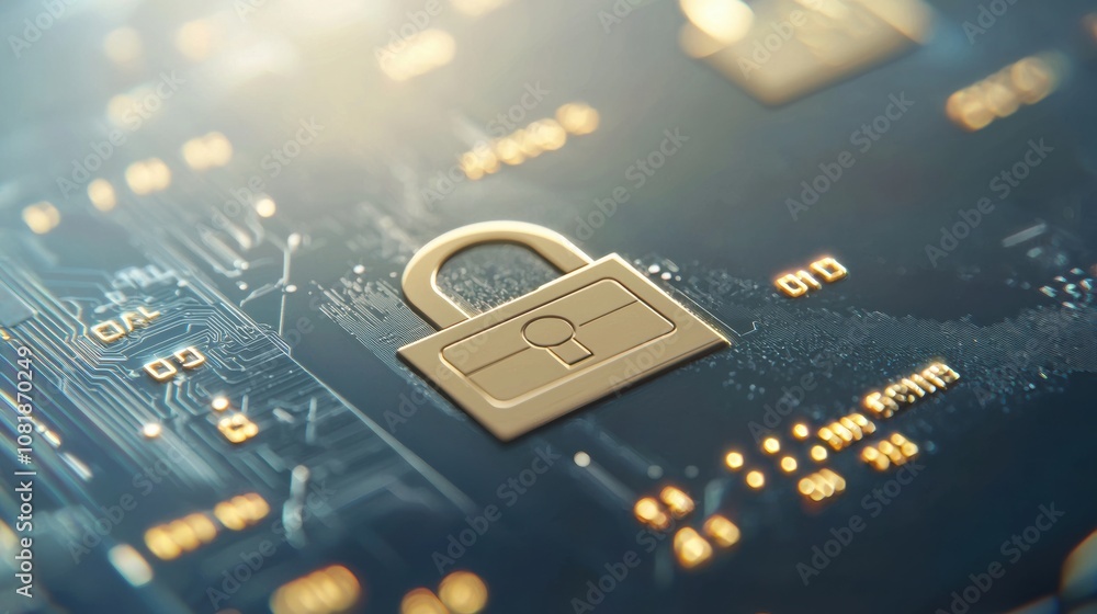 Poster securing digital information with modern encryption technology cybersecurity innovations visual repr