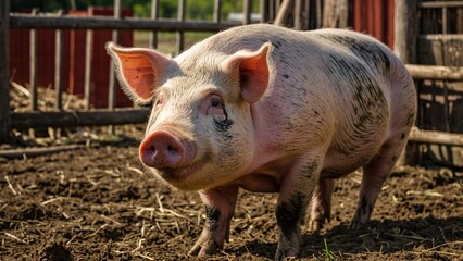 one dirty pig in captivity