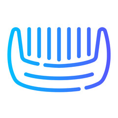 Obraz premium comb Line Gradient Icon