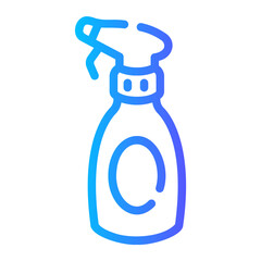 spray water Line Gradient Icon