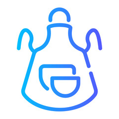 apron Line Gradient Icon