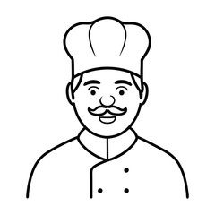 A bold lineart of a chief icon featuring a strong profile with a feathered headdress, sharp, confident facial features, and clean, minimalistic lines to evoke power and leadership.