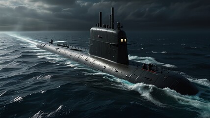 a submarine with the word navy on the side.