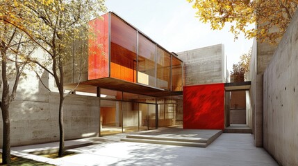 Innovative building design with virtual overlays