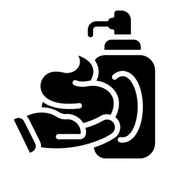 shaving cream Solid icon