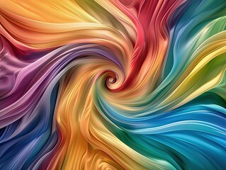 Abstract swirls of colors in dynamic motion