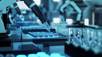 Automated laboratory machines working with gene editing