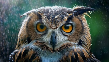 portrait of a horned owl