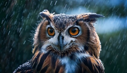 eagle owl portrait