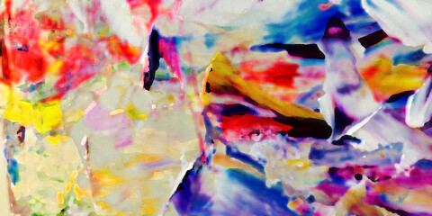 Fototapeta premium Abstract art background . Hand painting artwork on canvas 