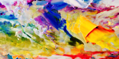 Abstract art background . Hand painting artwork on canvas 