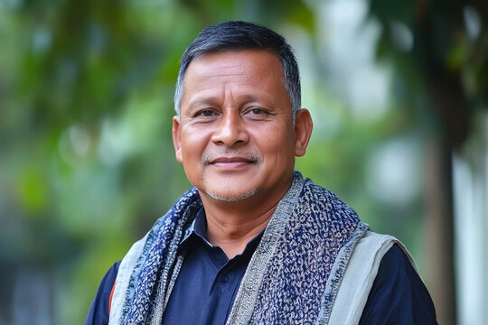 Portrait of an assamese man.