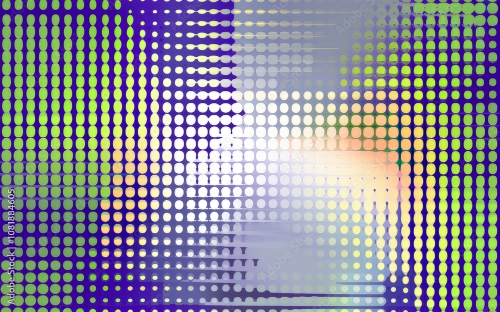 Poster abstract dot pattern design. vibrant color gradients create a dynamic, modern feel. symbolizes energ