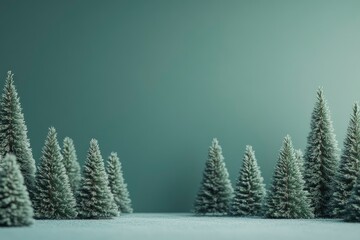 Chirstmas trees with design space background 