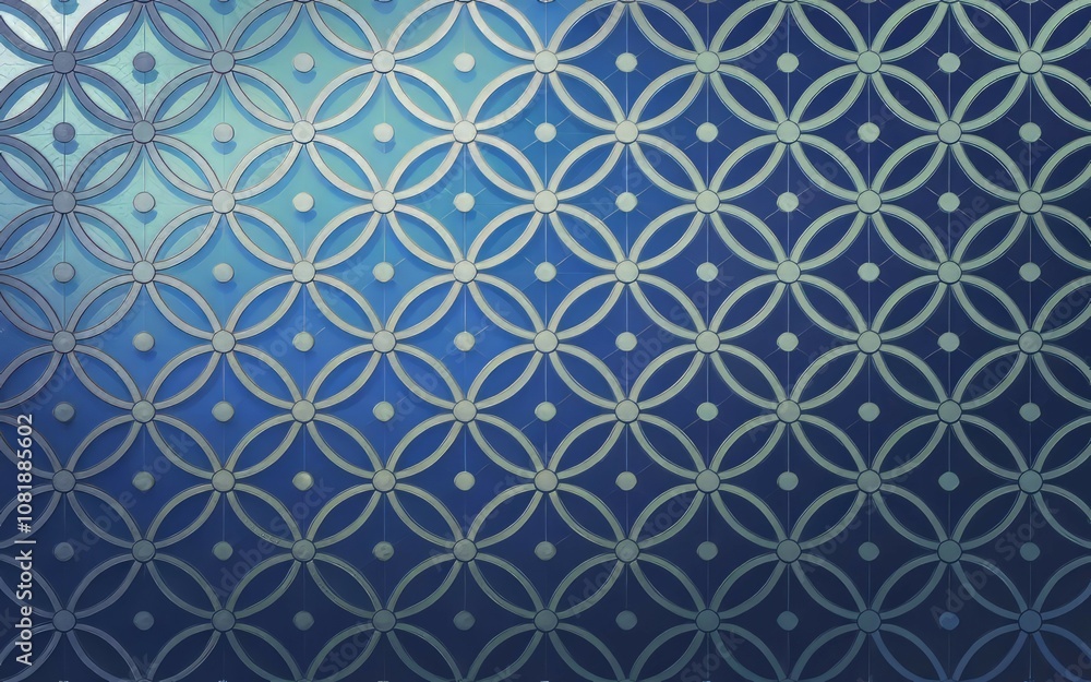 Poster blue circle pattern texture. elegant blue and white geometric design. repeatable texture ideal for b