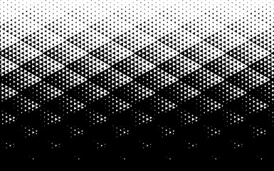 Geometric pattern of black triangles on a white background.Seamless in one direction.Option with an average fade out.Scale method.From White to Black