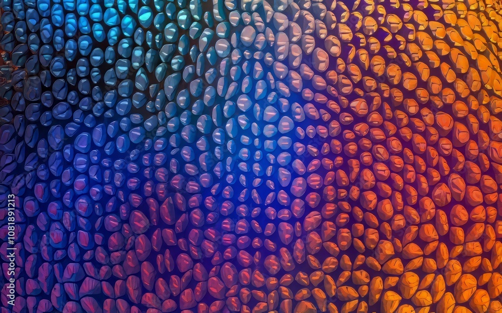 Poster iridescent scale texture. colorful textured background resembling reptile scales. evokes feelings of