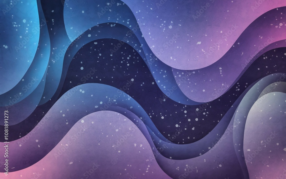 Aufkleber cosmic wave abstract. serene color gradients evoke a calming cosmic dreamscape. layers of flowing te