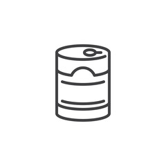 Canned goods line icon