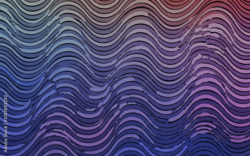Poster abstract wavy pattern design. purple blue wave background texture. subtle hand shape hidden within t
