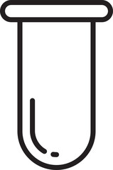 Laboratory Tube Line Icon