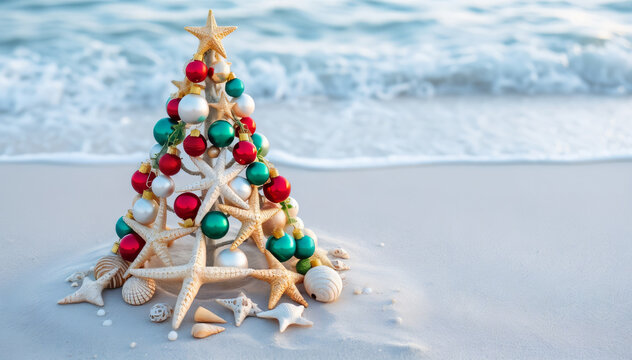 Shell Christmas Tree, merry christmas