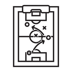 Strategy Board Flat Icon