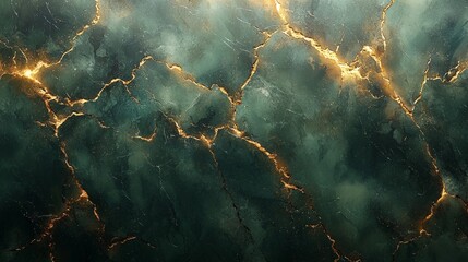 Abstract image featuring a textured surface with cracks and glowing lines.
