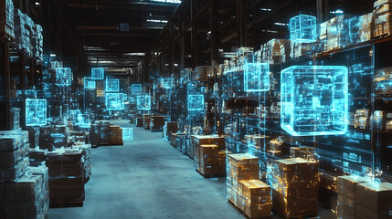 Enhancing supply chain security digital inventory management warehouse 3d visualization industrial perspective risk mitigation