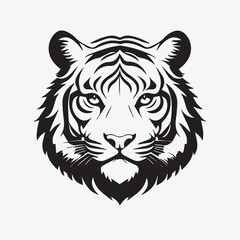 Tiger Silhouette Vector: Ideal for Posters and Graphics
