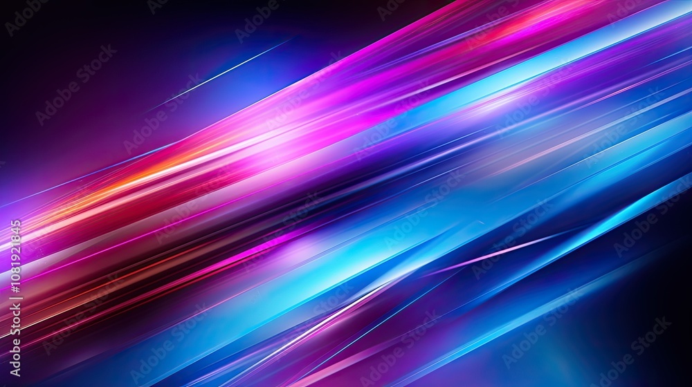 Poster abstract glowing background with vibrant streaks of light and color