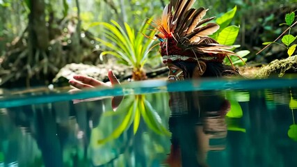 Mayan culture: video presenting spiritual wisdom, traditional garments, ancient artistry, unity, reflecting essence of resilience, indigenous legacy, cultural pride, shared beliefs in Mayan society.