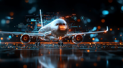 Aircraft innovation digital transformation supply chain security risks airport environment futuristic viewpoint