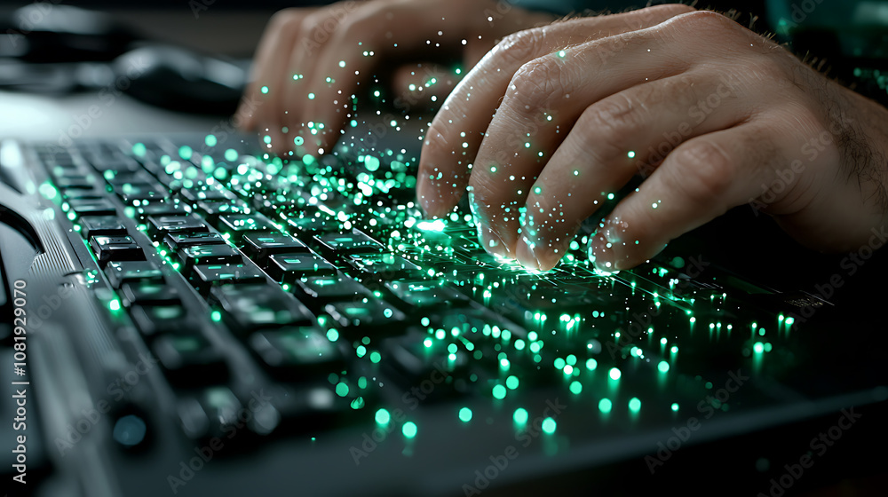Poster analyzing supply chain security risks cybersecurity threats digital workspace technology environment
