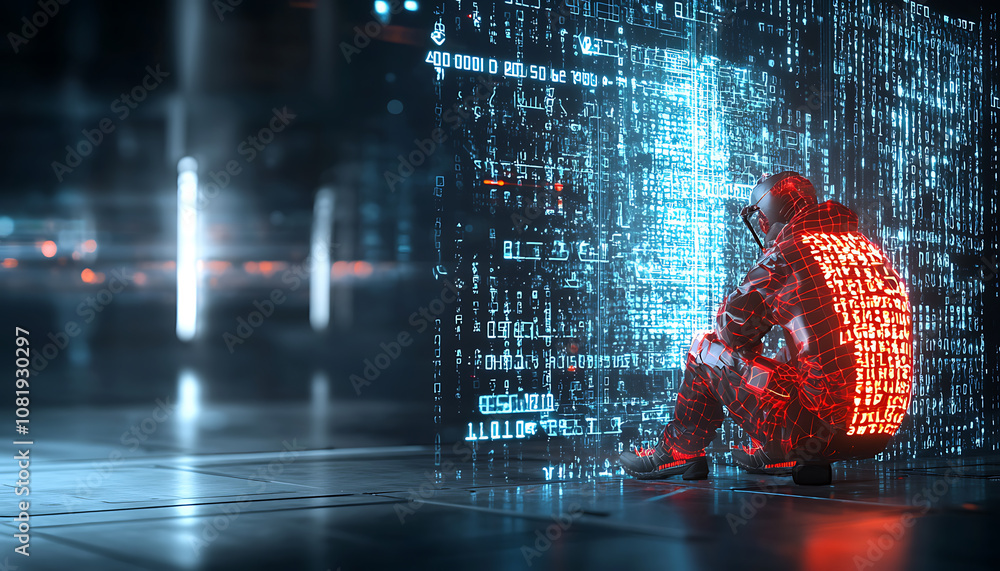 Aufkleber exploring supply chain security risks data analysis futuristic environment digital insights cybersec
