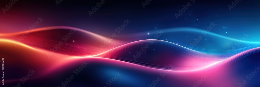 Poster abstract background with colorful waves and gentle light patterns creating a dreamy atmosphere in a 