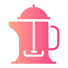 french press Gradient icon