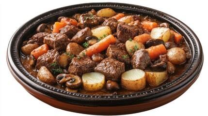 Hearty Beef Stew with Carrots and Potatoes