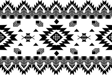 black and white icons set, Geometric Ethnic pattern, Native American tribal fabric,tile, carpet ,vector,illustration design 